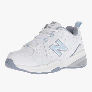 New Balance 608' White and Light Blue Sneakers